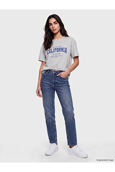 LC Waikiki Lcw Jeans Indigo High Waist Slim Fit Women's Jean Pants
