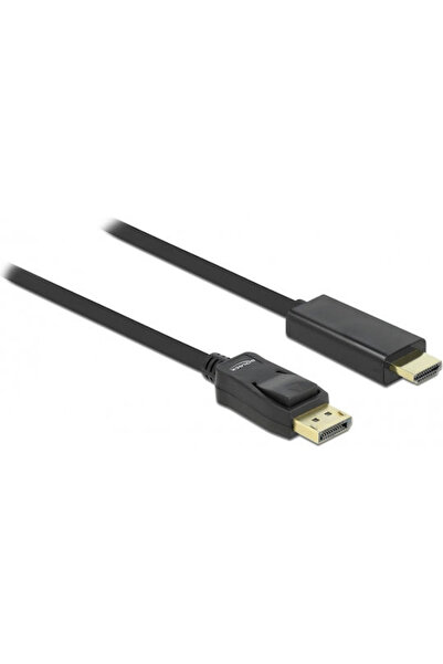 DELOCK Καλώδιο DisplayPort αρσενικό - HDMI αρσενικό 3μ Μαύρο (82435)