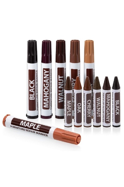 DAVIDAMI CONCEPT Set 6 x Marker Reparator si Set 6 x Creion Reparator Mobila ...
