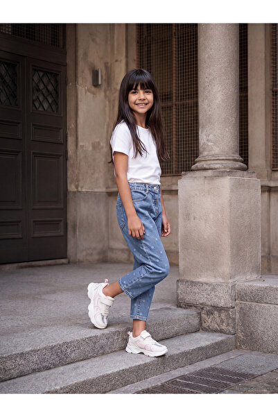 LC Waikiki Lcw Kids Indigo Balloon Fit Girls' Jean Pants