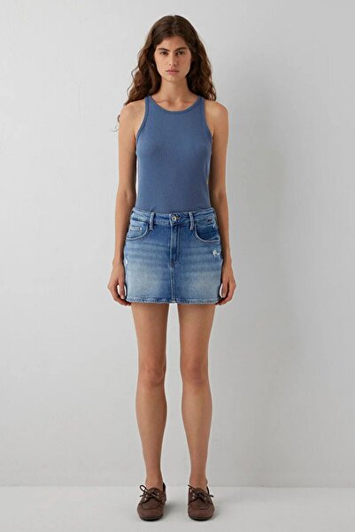 Mavi Nuria Women's Jean Shorts Skirt M1421035