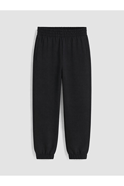 LC Waikiki XSIDE Siyah Beli Lastikli Kadın Jogger Eşofman Altı