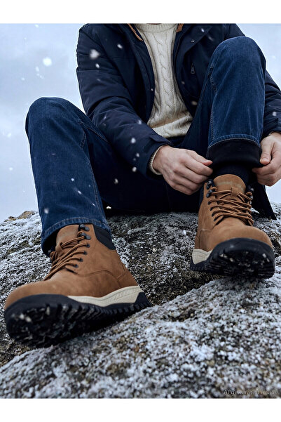 LC Waikiki Lcw Steps Beige Lace-Up Men's Trekking Boots