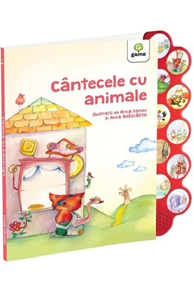 Gama Cantecele cu animale. Carte cu sunete