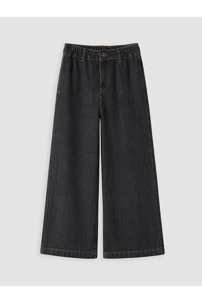 LC Waikiki Nevavm Grey Wide Leg Fit Girls' Jean Pants with a Difference
