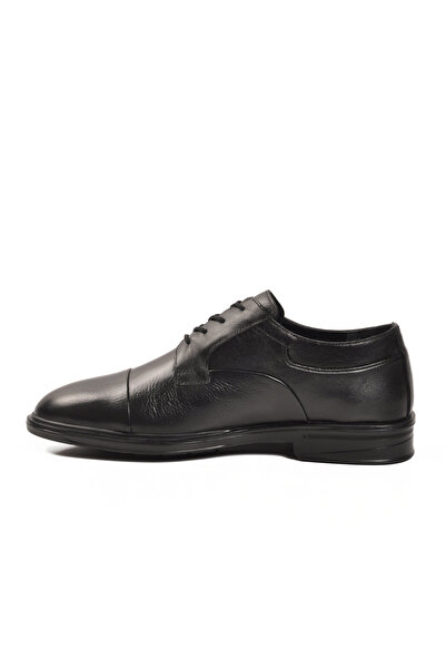 Voyager Black Genuine Leather Lace-Up Comfortable Sole Men's Casual Shoes Sen...