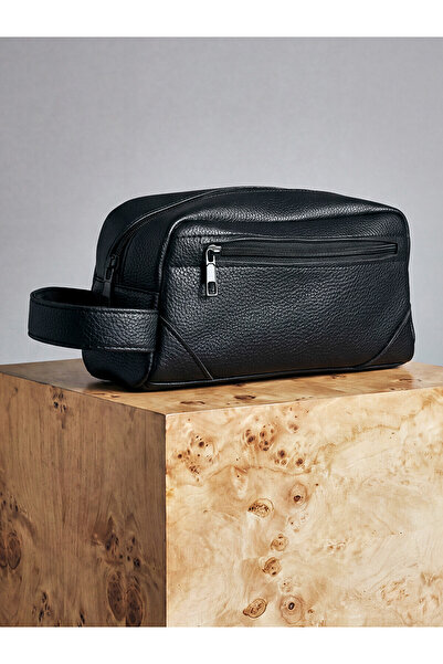 LC Waikiki Lcw Accessories Men's Black Leather Look Hand Bag