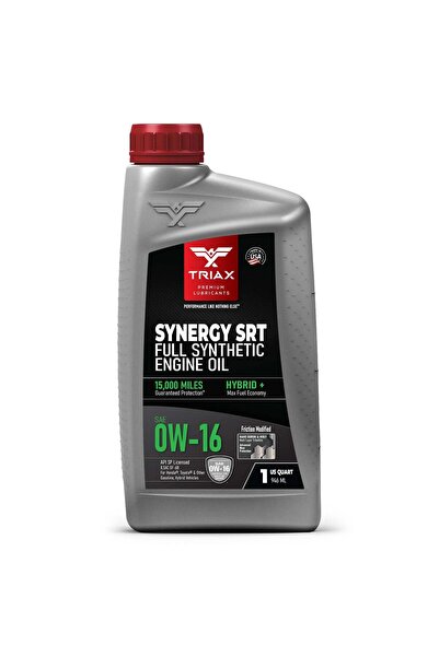 Triax Synergy SRT 0W-16 Hybrid Full Synthetic Motor Oil, 946 ml