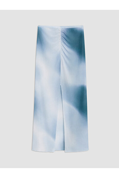 LC Waikiki Alita City Lcw Dream Blue Tulle Tie-Dye Pareo with a Difference