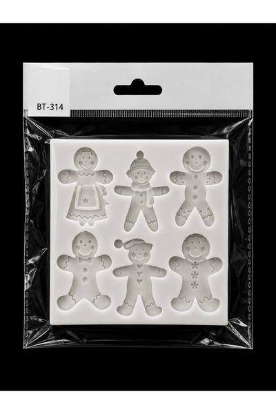 Adana Pasta Malzemeleri Bt-314 Ginger Cookie Man Silicone Mold 4 cm Man Size ...