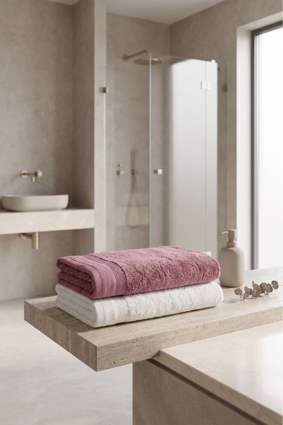 Class Premium Penye 2li El ve Yüz Havlu Seti 50x100 cm %100 Pamuklu Excellence