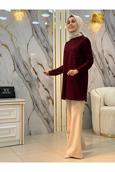 NY Mehlika Exclusive KADO YUVARLAK DESENLİ TUNİK 268188