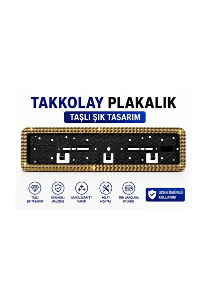 VİTEKSA PLAKALIK TAKKOLAY TAŞLI GOLD 1 ADET