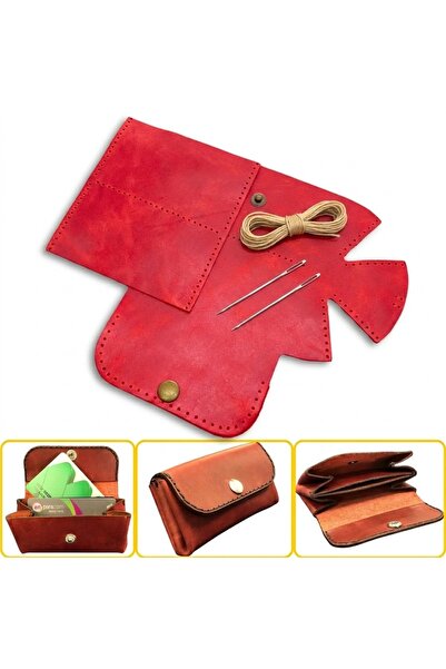 ipekbazaar DIY Perga Leather Card Holder Craft Kit, Do-It-Yourself Handmade H...