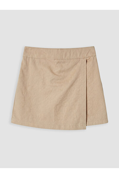 LC Waikiki Two Mt Shop Quality Beige Girls' Gabardine Shorts Skirt