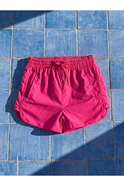 LC Waikiki Lcw Dream Fuchsia Women's Swim Shorts with Elastic Waist