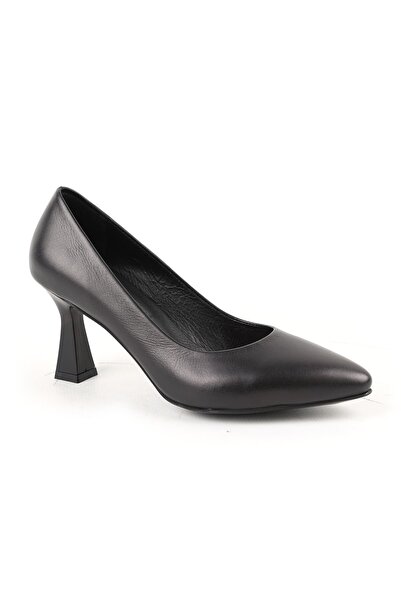Libero Women's High Heel Shoes Genuine Leather Pointed Toe Medium Goblet Heel...