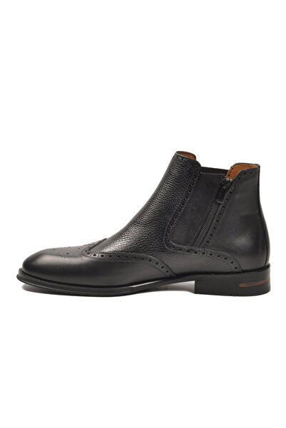 Gianni Maggi Black Inside and Outside Genuine Leather Men's Classic Chelsea B...