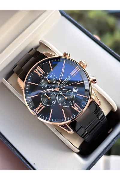 Homies Original New Season - Black Color - Men's Wristwatch - with Bracelet Gift
