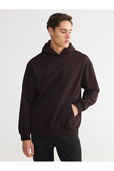 LC Waikiki Brown Kangaroo Pocket Men's Hoodie