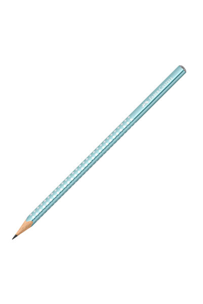 Faber Castell Μολύβι γραφίτης Β τριγωνικό, μεταλλικό, μπλε του ωκεανού με λάμ...