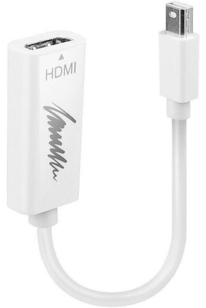 LİNDY Μετατροπέας mini DisplayPort αρσενικό σε HDMI θηλυκό Λευκό 1 τεμάχιο 41719