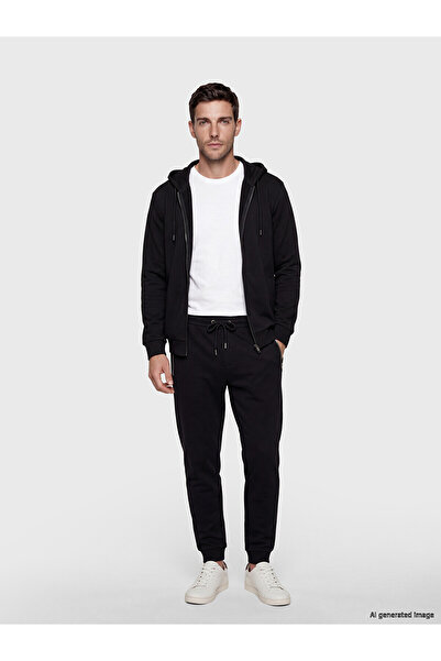 LC Waikiki Lcwaikiki Classic Black Regular Fit Men's Jogger Sweatpants