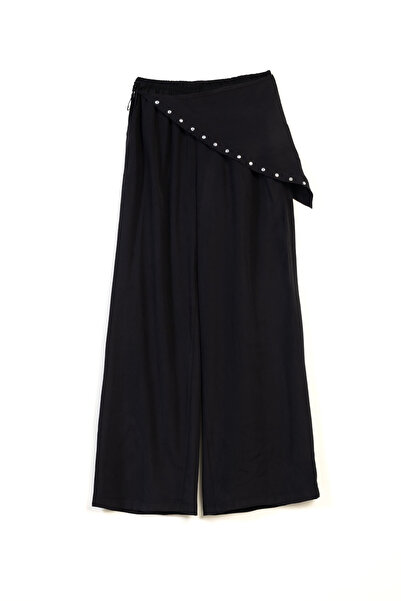Nisan Fularli Draped Pants Black