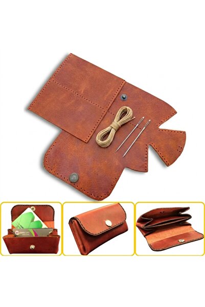 ipekbazaar DIY Perga Leather Card Holder Craft Kit, Do-It-Yourself Handmade H...