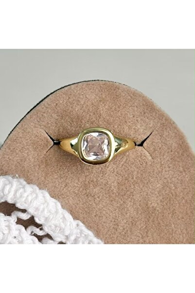 SWANOVAJEWELRY Altın Rengi Vintage VIP Yüzük