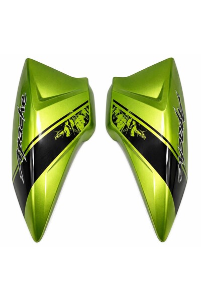 MotoExpress Tvs Apache RTR150 RTR180 2013-2016 Sağ Sol Depo Yanı Grenajı Yeşi...
