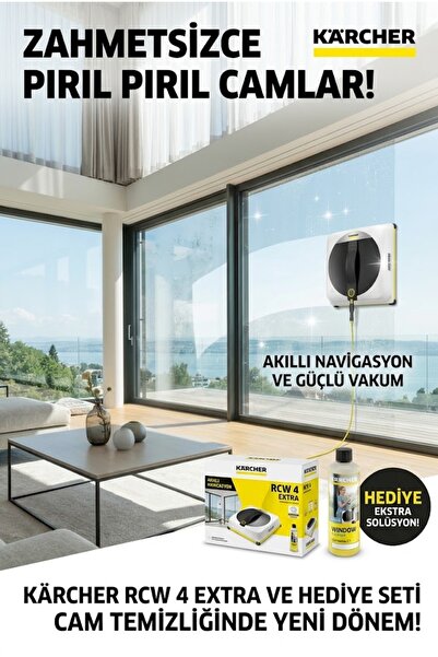 Karcher Kärcher RCW 4 Extra Akıllı Cam Temizleme Robotu Ekstra Temizlik Solüs...