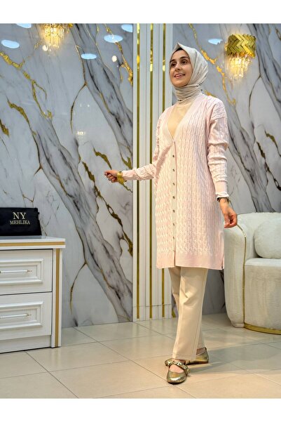 NY Mehlika Exclusive سترة نيو مهليكا بنمط ملتف مزخرف 3352