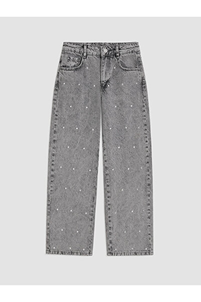 LC Waikiki Barrel fit polka dot girl's jean pants