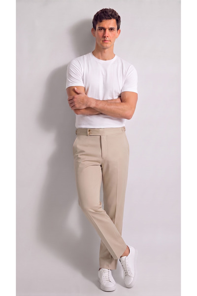 viyamen Pantaloni chino casual din stofă pentru bărbați, pentru birou, zilnic...
