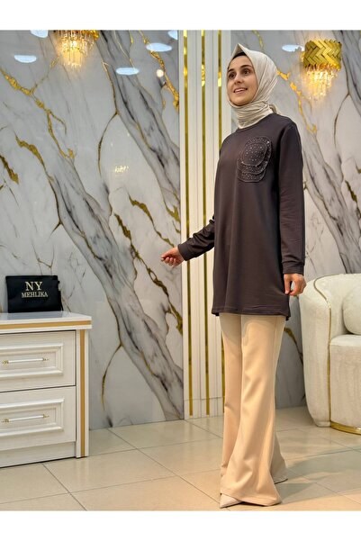 NY Mehlika Exclusive KADO YUVARLAK DESENLİ TUNİK 268188