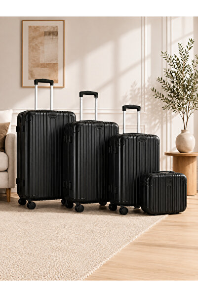 N.zone 4Pcs 14/20/24/28 Inch Luggage Sets Travel Trolley Bags Spinner Caster ...