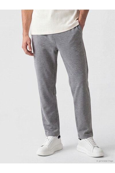 LC Waikiki Lcwaikiki Classic Gray Regular Fit Men's Sweatpants