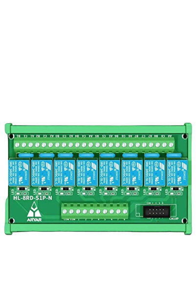 OEM Modul releu SPDT cu 6 canale, bobină de 3 V CC, 10 A, montare pe șină DIN...