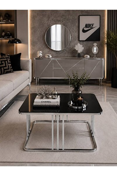 SEDAŞ LIVING UNITS Poli Siyah Camlı Orta Sehpa lüx_sedas_living_units