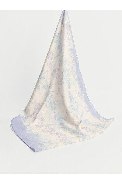LC Waikiki Lcw Modest Lilac Patterned Women's Shawl with Nevavm Difference