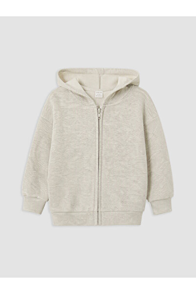 LC Waikiki Hooded Girls' Thick Zippered Sweatshirt