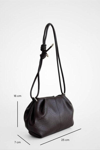 Yuka Atelier Leather Hera Minimal Form Crossbody Mini Bag