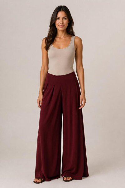 ALEXANDERGARDI Asymmetrical Waist Relaxed Fit Wide Leg Pants
