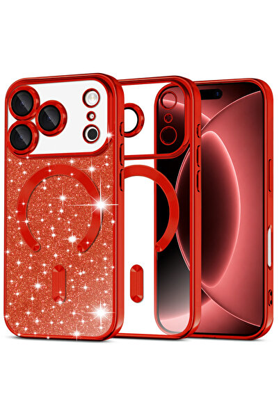 KleVero Husă telefon pentru iPhone 18 Pro Max, MagSafe, Luxury Glitter MagSaf...