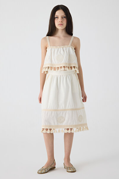 Tyess Girl Ecru Skirt