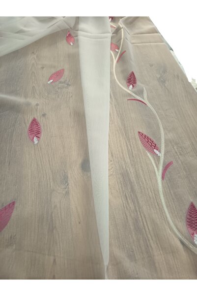 Düzgün desen Tulle Curtain Without Pleats Cornej Button Ready-Made Curtain Th...