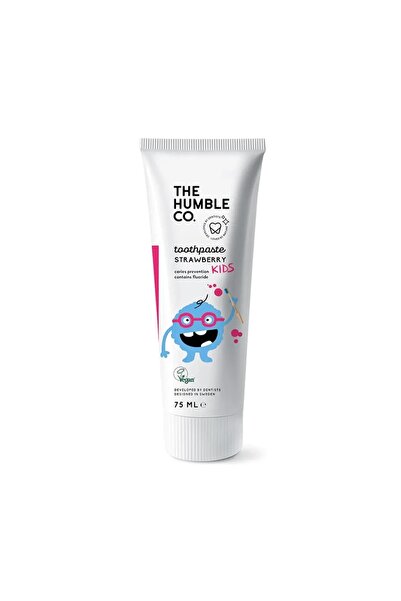 The Humble Co. Çocuklar için Çilek Aromalı Doğal Diş Macunu 75 Ml