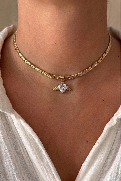 AŞIK ACCESSORIES Angel Heart Choker Necklace