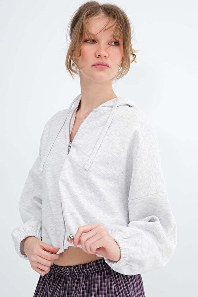 Addax Raised Zipper Sweatshirt H03024